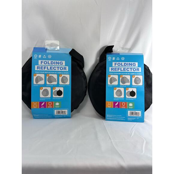 New‎ TWO Go Live Folding Reflector with Carrying Bag Travel Portable Photography - Picture 6 of 6